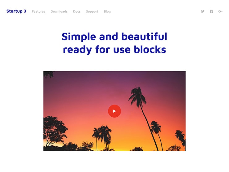 Blocks Landing Page