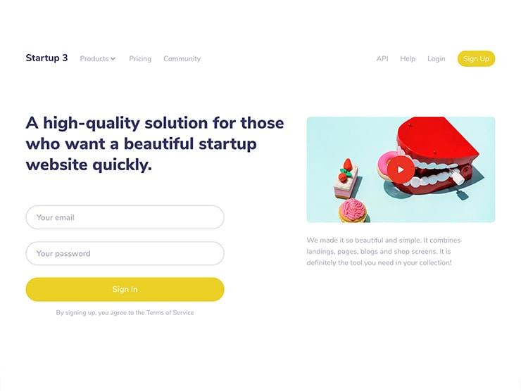 Shop and Pricing Page